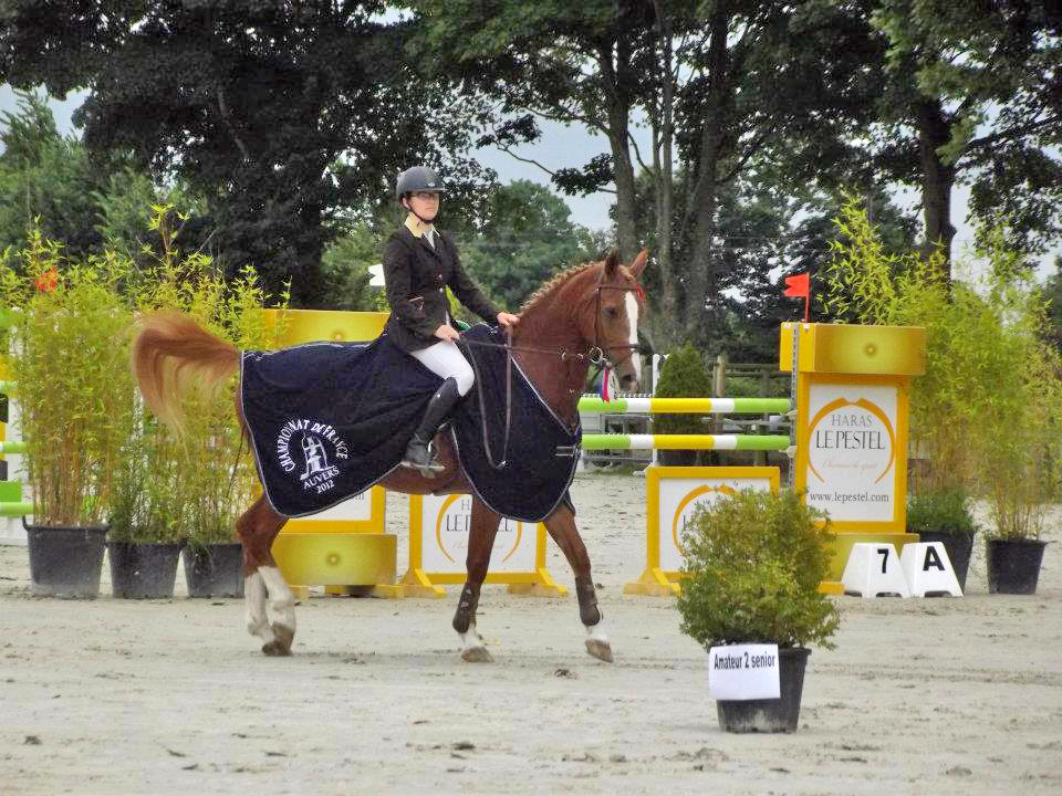 Marine et Ilton de Larosoir, champions de France Amateur 2 Sénior 2012 - André Sport Equestre